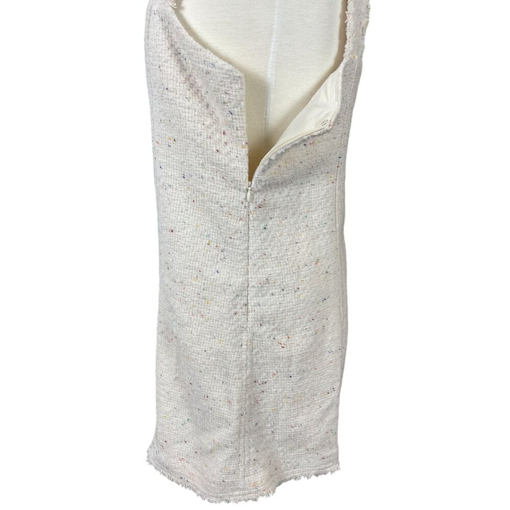 House of Harlow 1960 x Revolve Ivory Donegal Tweed Square Neck Mini Jumper Large - Picture 7 of 10